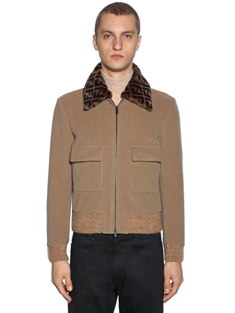 fendi mink bomber|fendi bomber jacket for men.